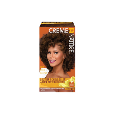 Creme of Nature LIQ Color - 21 Rich Brown - ANNS BEAUTY SUPPLY